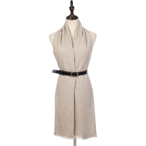 🆕 Women Cream Wedding Evening Dress Pashmina Shawl Winter Foulard Femme Wraps - Picture 3 of 7